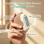 Portable Triple-Blade Shaver