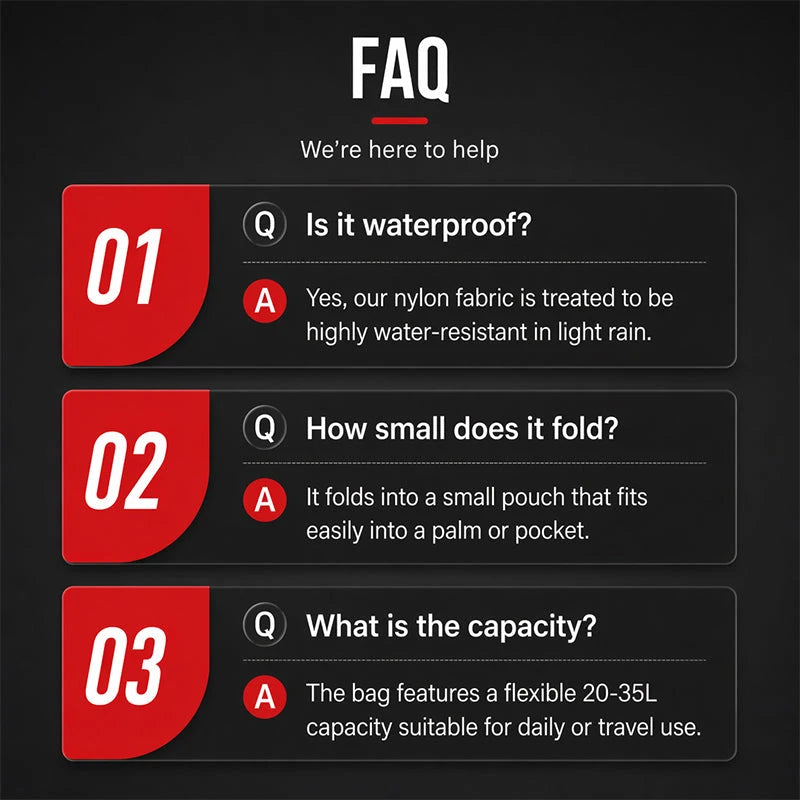 FoldPack Outdoor Waterproof Backpack