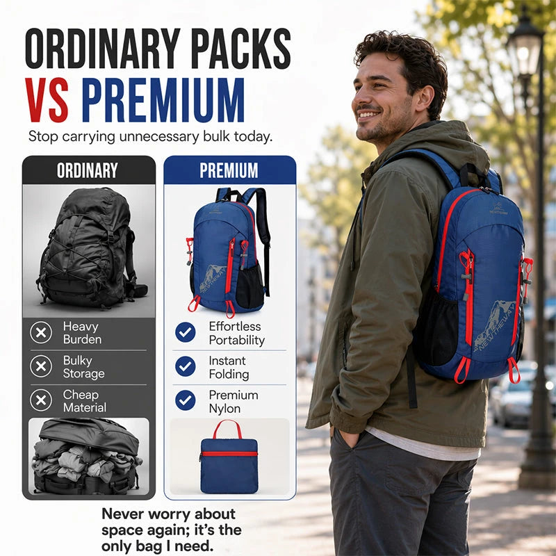 FoldPack Outdoor Waterproof Backpack