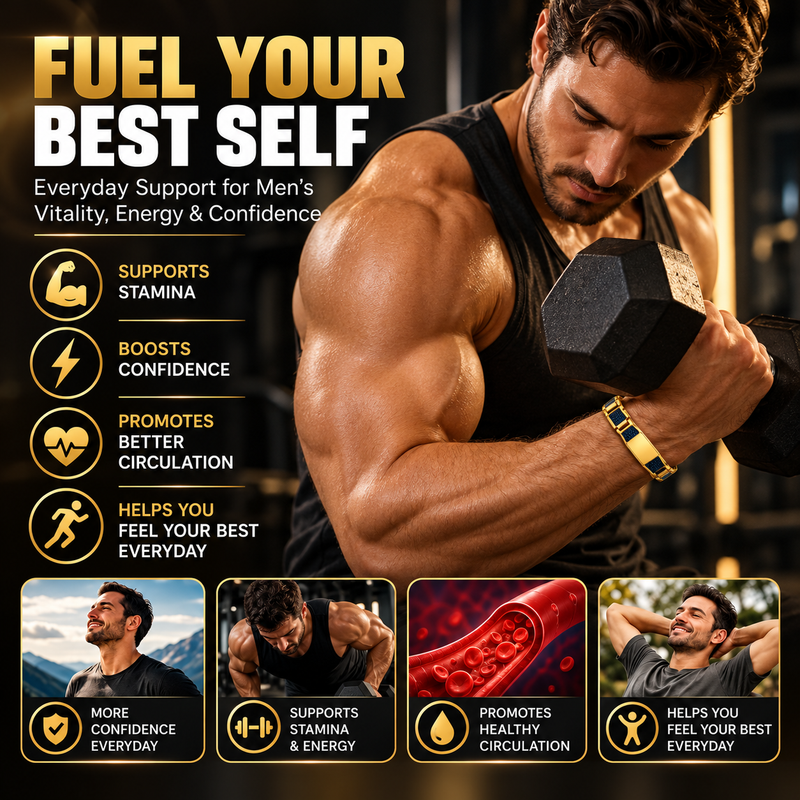 Mens Vitality Magnetic Bracelet