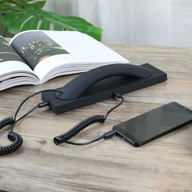Retro Telephone Handset |Type-C/Lightning to 3.5mm Adapter