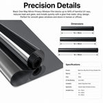 Black One-Way Mirror Privacy Window Film