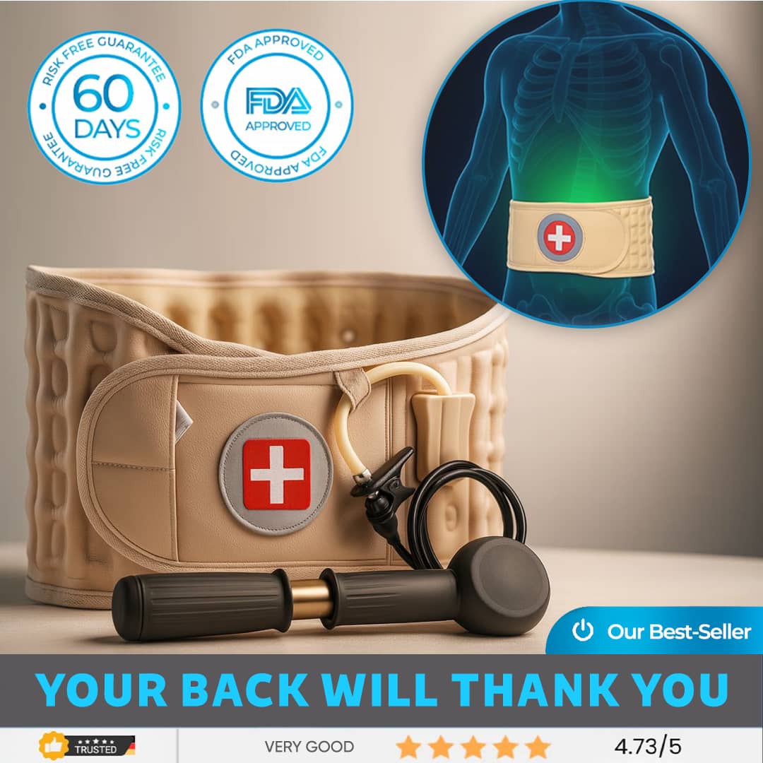 Inflatable Belt - 15 minutes a day to a pain-free life