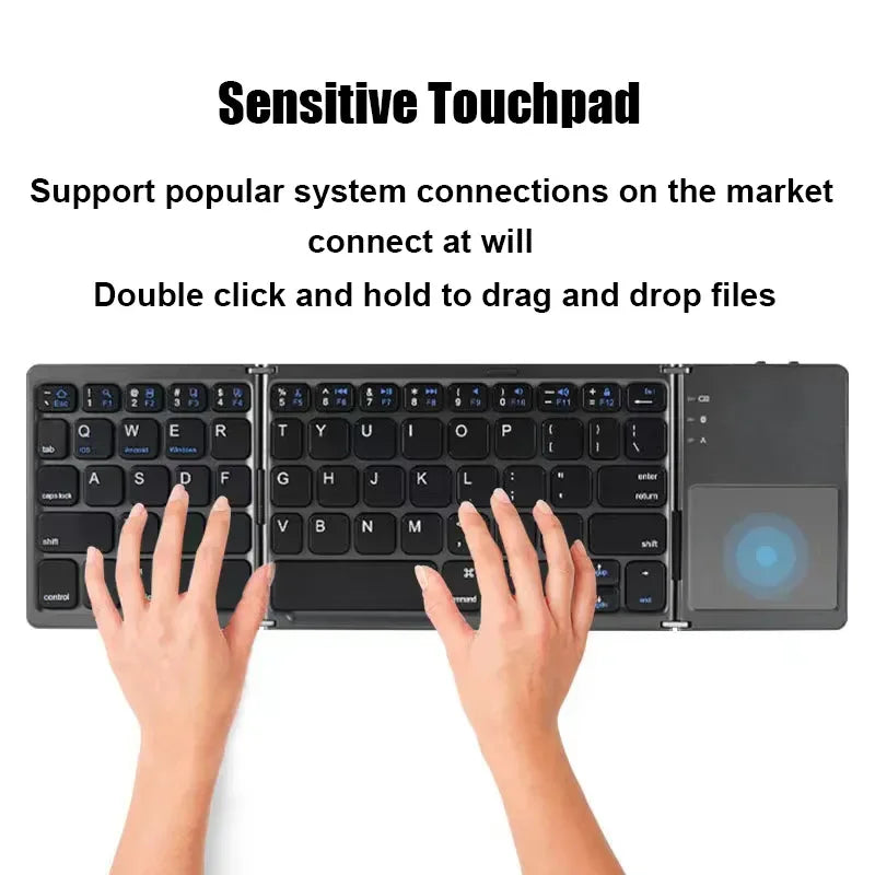 Ultra Thin Wireless Foldable Keyboard
