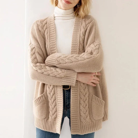 Cozy Cable Knit Cardigan
