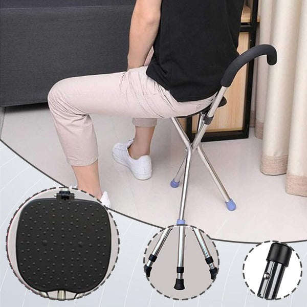 Folding walking stick