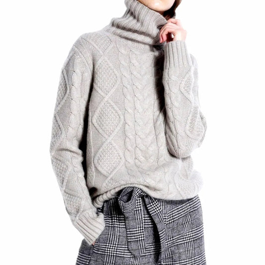 Cashmere Cable Neck