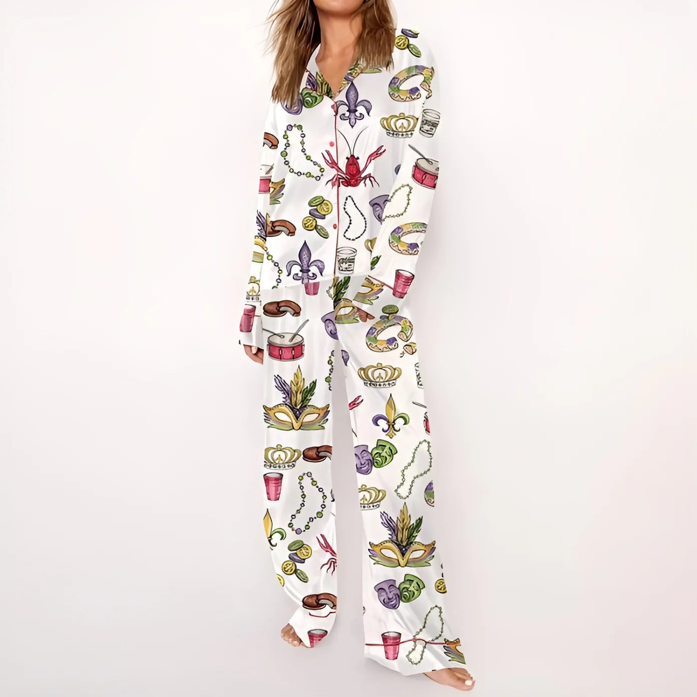 Mardi Gras Sleepwear Set