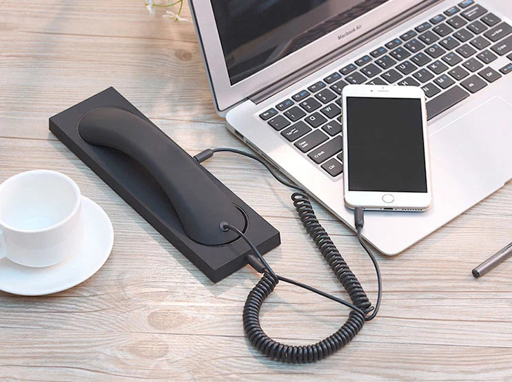 Retro Telephone Handset |Type-C/Lightning to 3.5mm Adapter