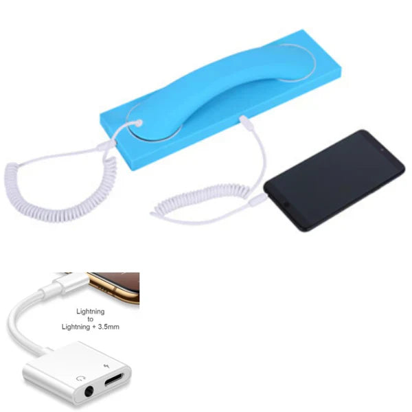 Retro Telephone Handset |Type-C/Lightning to 3.5mm Adapter